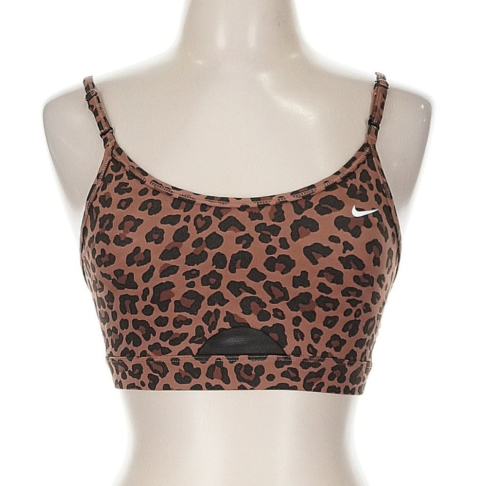 Nike Women's Leopard Sports Bra - Brown